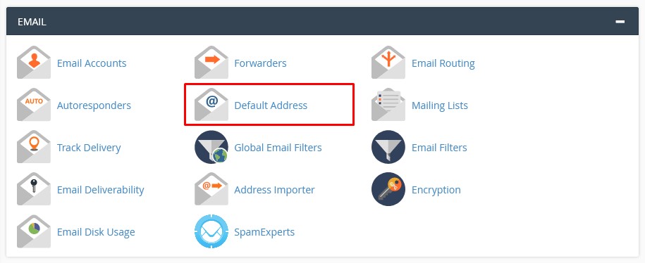 cPanel Default Address