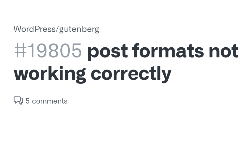 Post Formats not showing in WordPress